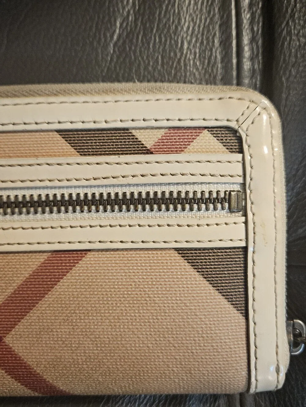 Burberry Classic Plaid Zip Wallet